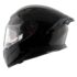 Axor Apex Solid ISI ECE DOT Certified Matt Black Full Face Dual Visor Helmet for Men and Women with Pinlock Fitted Outer Clear Visor and Inner Smoke Sun Visor Dull Black(L)