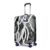 Skybags Stroke Printed Large Size Hard Case Trolley Bag, Black-White
