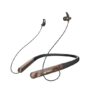 amazon basics in-Ear Wireless Neckband with Mic, Up to 18 Hours Play Time, Bluetooth 5.1, Voice Assistance, Noise Cancellation, IPX4 Water-Resistance, Magnetic Earbuds (Brown)