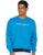 Amazon Brand – House & Shields Men’s Relaxed Fit Crew Neck Cotton Blend Sweatshirt (HS-A22-SW-03_Med Blue, Pink_Large)