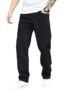 KOTTY Men’s Solid Regular Fit Mid Distressed Fashionable Trendy Denim Jeans(Black,34)