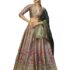 Tokyo Talkies Green & Pink Floral Printed A Line Dress