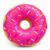 Donut Squishy Toy, Soft Squeeze Fidget Toys with Colorful Food Designs, Donut Novelty Toys for Boys & Girls, Stress Relief Squeeze Toys for Home, Travel & Play, Pack of 1