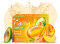 FIAMA Peach & Avocado Soap Gel Bathing Bar With Skin Conditioners for Moisturized Skin(3 x 125.33 g)