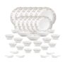 La Opala Novo Opalware Dinner Set, 35 Pcs for Family of 6, Spring Meadows