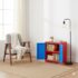Cello Novelty Compact Bookshelf, Walnut & Brown | 2 Dustproof Doors | Space Saving Cupboard | Plastic Book Shelf | Multipurpose Book Shelf for Home, Office | Book Organizer for Library