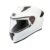 Studds Thunder Full Face Helmet with Clear Visor (White M)