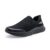 Red Tape Men Black Walking Shoes-9