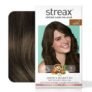 Streax Crème Permanent – 5 Light Brown Hair Color- 140 Ml, 100% Grey Coverage, Ammonia Free, Long Lasting For Women(Colourant Tube 60G,Developer Bottle 60Ml,Conditioner 20G)