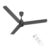 Polycab Wizzy Plus LED 1200mm BLDC Ceiling Fan with Remote |BEE 5 Star Rated, Higher Air Delivery|LED Indicator,Reverse,Boost,Sleep and Breeze Mode |3 Years Warranty (Matt Black)
