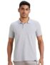 Amazon Brand – Symbol Men’s Solid Regular Fit Half Sleeve Polo(AW17MPCP-SINGLE_Mid Grey Melange_L)