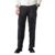 CAHOOT Men’s Midnight Black Graph-Check Staright Trousers for Casual Wear | Mid-Rise | Straight Fit | Drawstring Closure | Trousers Crafted with Comfort Fit for Everyday Wear