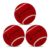 Cockatoo Rubber Cricket Tennis Ball, Construction of Tennis Ball for Cricket for Optimal Performance,Suitable for All Skill Levels. (120 Gr Per Ball -Pack of 3-Red)