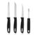 Pigeon by Stovekraft Edge High Grade Stainless Steel 4 Pcs Kitchen Knife Set | Black