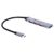 Zebronics TA200U Type C to USB 3.0 4 port hub with Hi speed data transfer, Aluminum + ABS body, 15cm cable, sleek design and Plug Play usage