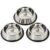 Pets Empire Dog & Cat Bowls Stainless Steel, Pack of 3, Anti-Skid Feeding Bowls for Food & Water, Heavy Duty Metal Pet Bowl, Rust Proof, Dishwasher Safe for Puppies, Cats & Dogs (3, 200, Milliliters)