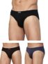 Levi’s Men’s Cotton BRIEF (Pack of 3) (PR82806_Black, Brown, N.Melange_Large_Black,Brown,N.Melange_L)