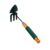 ATEVON 2-in-1 Double Hand Hoe Gardening Tool: Efficient Gardening Companion with Wooden Handle for Versatile Use
