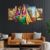 perpetual Rajasthani Paintings for Living Room |3D Painting for Wall Decoration | Rajasthani Decoration Items | Paintings for Bedroom Set of 5 (75×43 Cm)(Multi)