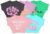 T2F Girls Cotton Printed Oversized Fit Crop Top (Pack of 5)
