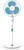 BAJAJ Crest Neo 400mm Fiji Blue Pedestal Fan 400 mm 3 Blade Pedestal Fan(Fiji Blue & White, Pack of 1)