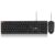 Ant MASTER15 Wired Keyboard and Mouse Combo, 104-Key Full-Size Silent Membrane USB Keyboard & 1000 DPI High-Precision Optical Mouse for Laptop/PC, Ergonomic Lightweight Design, Plug & Play – Black