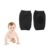 GLUN® Baby Knee Pads Soft Cotton, 2 Set Black Colour Stretchable Elastic for Crawling Protection, Anti-Slip Knee Pads, Unisex Toddlers, Learn to Crawl Socks
