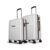 Aristocrat Atlas Set of 2 (Cabin+Medium) Hard Case Trolley Bags, White