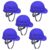 Robustt X Shree JEE Safety Helmet Executive Ratchet Type Adjustment, Protection for Outdoor Work Head Safety Hat with Sweat Band (Blue, Pack of 5)