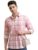 Highlander Men Cotton Slim Fit Shirt (PHSH000014_LT Pink/White L)