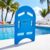 Amazon Basics Kickboard for Swimming | Float Board for Beginners & Kids | Grip Handles with Grooves | Swimming Accessories | Ideal for Pool (Blue)
