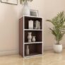 Nilkamal Halo 3 Tier Engineered Wood Free Standing Book Shelf Cabinet with Open Shelf | 1 Year Warranty | Legno Oak
