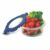 SignoraWare Secure N Store Borosilicate Glass Round Container | Airtight Seal | Microwave Safe | Reheating & Baking | Stylish & Practical | Great for Office, Travel & Outdoors (950ml | Clear)