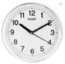 Kadio Analog 20 cm X 20 cm Wall Clock (White, with Glass, Standard)