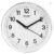 Kadio Analog 20 cm X 20 cm Wall Clock (White, with Glass, Standard)