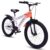 BLAKENTO Kids Cycle for Girls and Boys |20T Ace Crew Cycle for Kids 6 to 9 Years| Premium Matte Finished White & Orange, Rigid, ?20 Inches