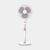 Bajaj Robusto 400mm Oscillating Pedestal Fan for Home | DuraBreezeTM Technology | Surge Protection | 100% Copper Motor | High Air Delivery | Modern Décor | 3 Years Warranty 【Lavender & White】