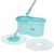 Amazon Brand – Presto! Spin Mop with Plastic Bucket Set, Blue