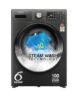 Whirlpool Smart Choice 9 Kg Steam Wash Technology 5 Star Inverter Front Load Fully Automatic Washing Machine with In-Built Heater (SUPREME CARE 9014-E, Midnight Grey, 100+ Tough Stains, 1400 RPM)