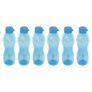 PEARLPET Pheonix BPA-Free Plastic Water Bottle Set |Lightweight, Leak-Proof & Freezer Safe – Pack of 6 (1000ml Each), Blue