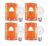 Halonix Astron Plus Base E27 7-Watt LED Bulb (Pack of 4, Cool Day Light)