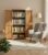 Cello Novelty Big Bookshelf, Sandalwood Brown | 2 Dustproof Doors | Space Saving Cupboard | Plastic Book Shelf | Multipurpose Book Shelf for Home, Office | Book Organizer for Library