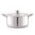 Cello Tri-Ply 20 Cm Stainless Steel Cookware Casserole, 3 Ltr | Tri-Ply Bottom Casserole With Glass Lid | Induction And Gas Stove Friendly | For Biryani/Pulao/Halwa/Curries | Silver