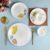 Cello Opalware Dazzle Series Autumn Leaf 18-Piece Dinner Set | Opal Glass Crockery For 6 | Bone Ash-Free | Lightweight, Elegant White Plate & Bowl Set | Opal Glass Dinner Set For Daily Use & Gifting
