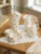 GALAXYCERAMICS Pack of 12 Ceramic(White, Green, Cup)