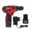 Spartan by Cos-Maxx Cordless Drill Kit, Double 12V 2.0Ah Lithium-Ion Battery(Running upto 30min) with LED, Keyless Chuck, Charger & Carrying Case, Suitable for Wood, Metal, Aluminium(Pack of 1)
