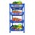 Sulfar Multipurpose Plastic Trolley with Countertop Dish Rack for Kitchen Fruit Vegetable Storage Basket Modern Organizer- 4 Layer Shelf Cart Kitchenware Food, Snacks, Bottles, Toys, Tiered Shelf