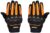 Amazon Brand – Solimo Polyester Bike Riding Gloves with Tpr Finger Armour, Black & Orange, XL, Cycling,X-Large