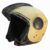 Cortex ISI & DOT Certified Zion Half Face Helmet S Size for Men & Women with Scratch Resistant Polycarbonate Visor, Hard ABS Shell Helmet | Clear Visor, Lightweight, Khaki