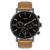 TIMEX Analog Watch for Man with Black Round Dial & Tan Leather Strap Band Water Resistant Men’s Wrist Watches – TWEG20006